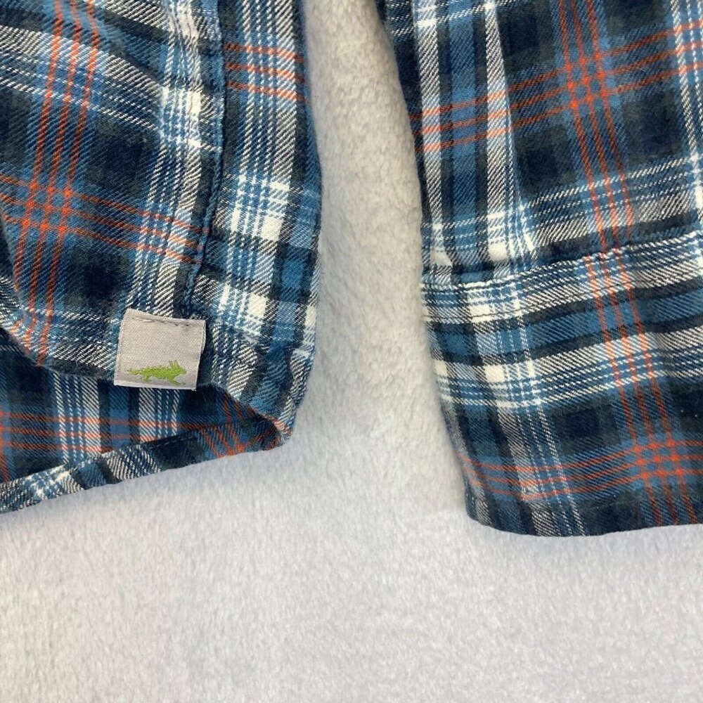 Horny Toad Mixologist Flannel Button Up Shirt Womens Size Medium M Blue Plaid‎ - Picture 10 of 14